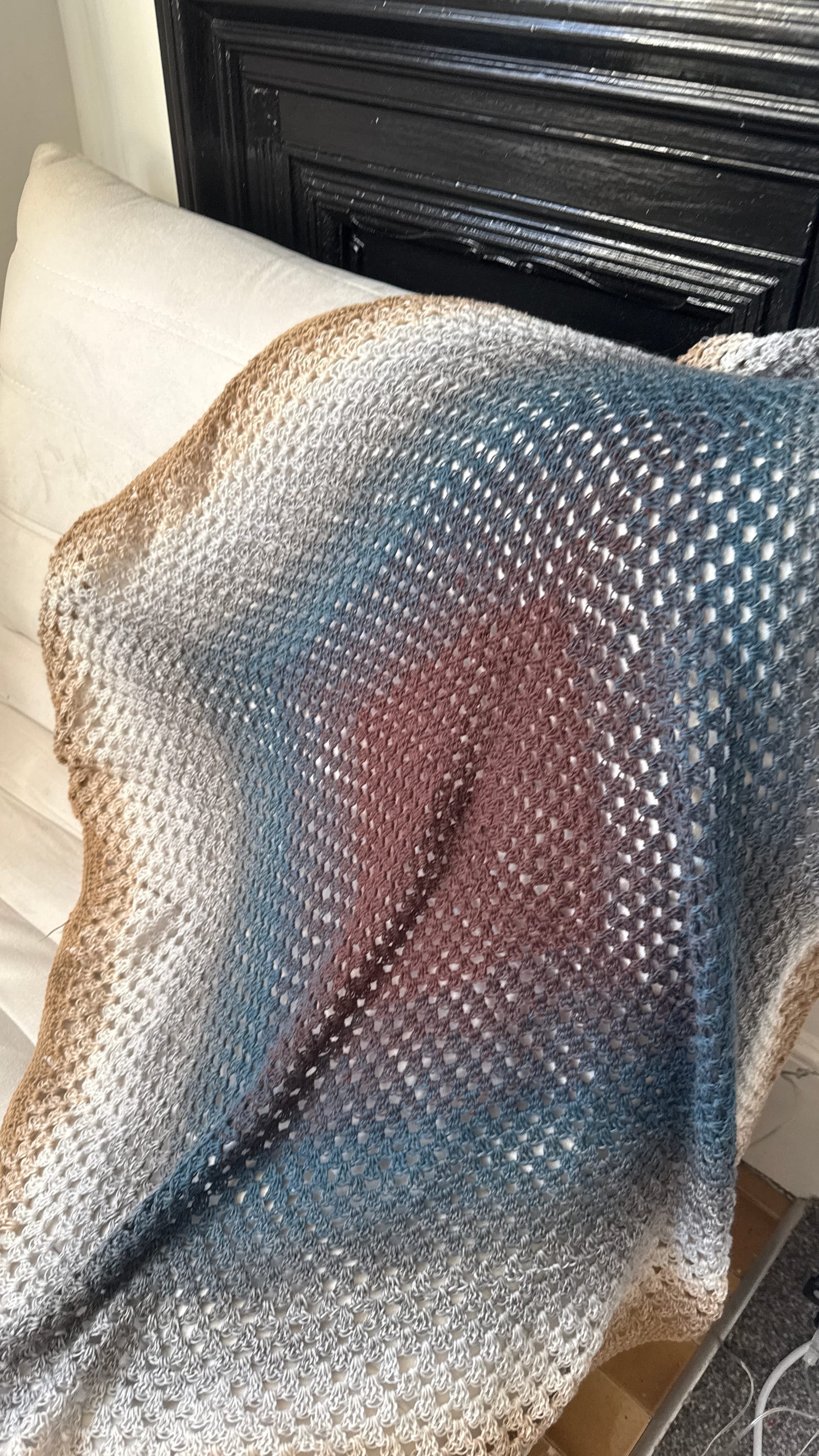Ombre Granny Stitch Throw