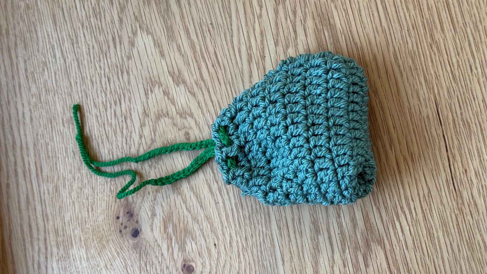 Teal Drawstring Pouch