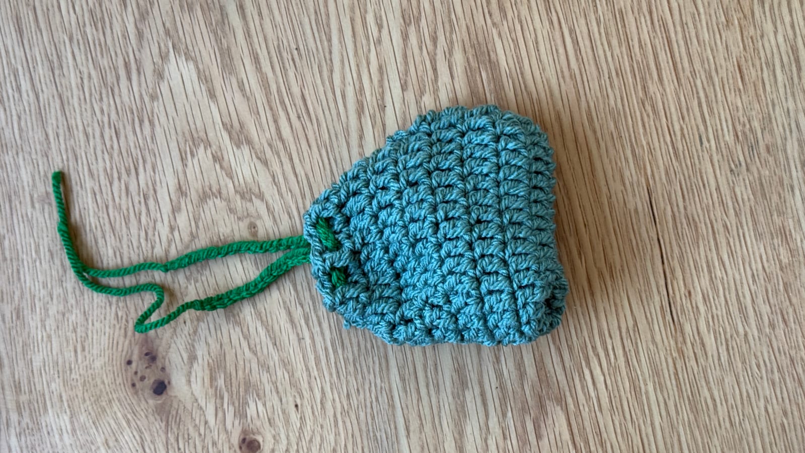 Teal Drawstring Pouch