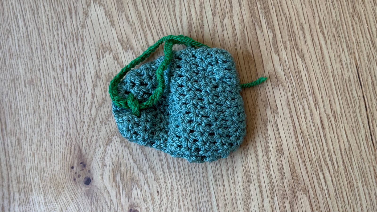 Teal Drawstring Pouch